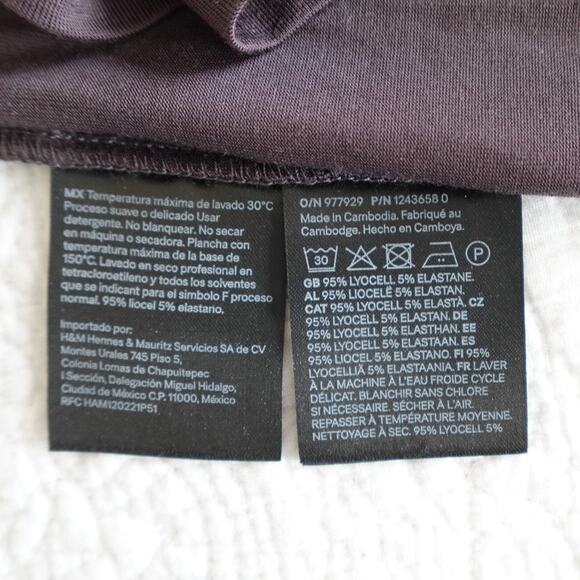 NEW dark mocha mock turtleneck stretch top - Picture 9 of 9